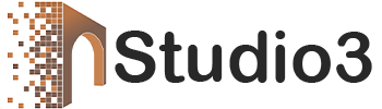 Studio3 Horizontal Logo — 3D Rendering Company Pakistan
