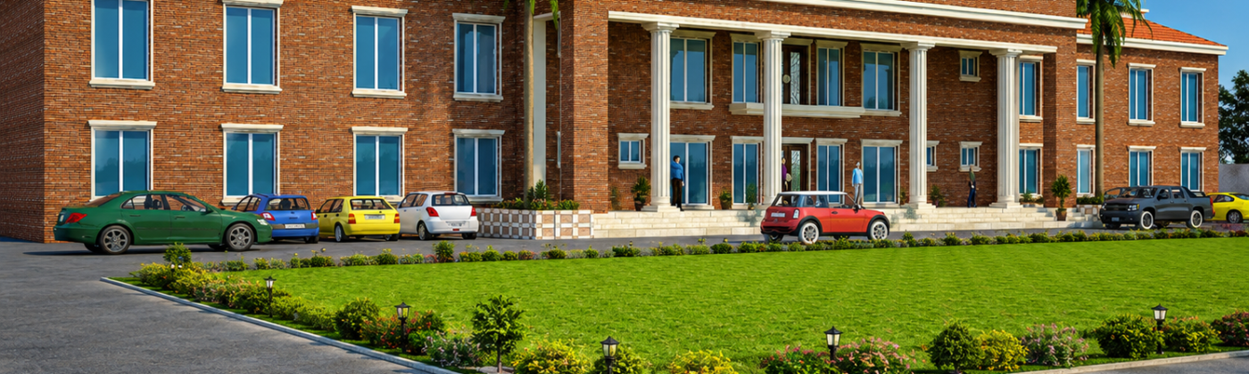 Architectural visualization company 3D rendering of modern residential building exterior by Studio3