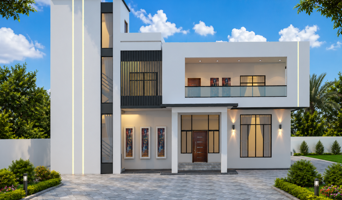 Photorealistic 3D walkthrough animation of a residential real estate project in Pakistan created by Studio3