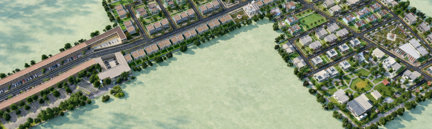3D Master Plan Rendering for Housing Society in Pakistan by Studio3