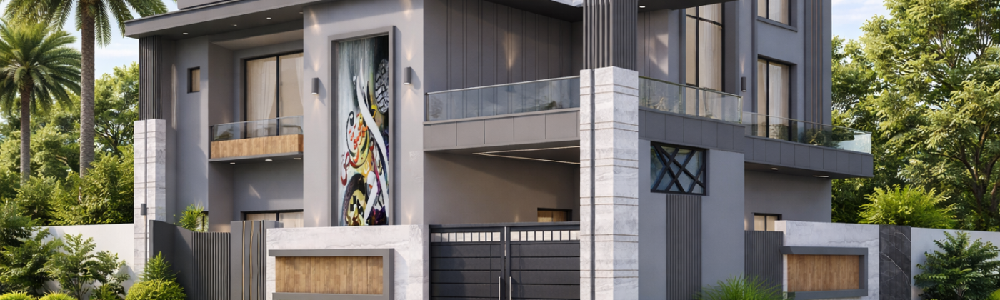 Best 3D architectural rendering services in Pakistan — photorealistic exterior visualization by Studio3