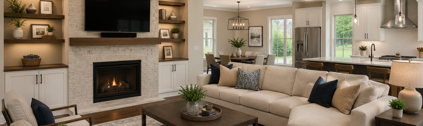 3D interior rendering services USA photorealistic living room design by Studio3