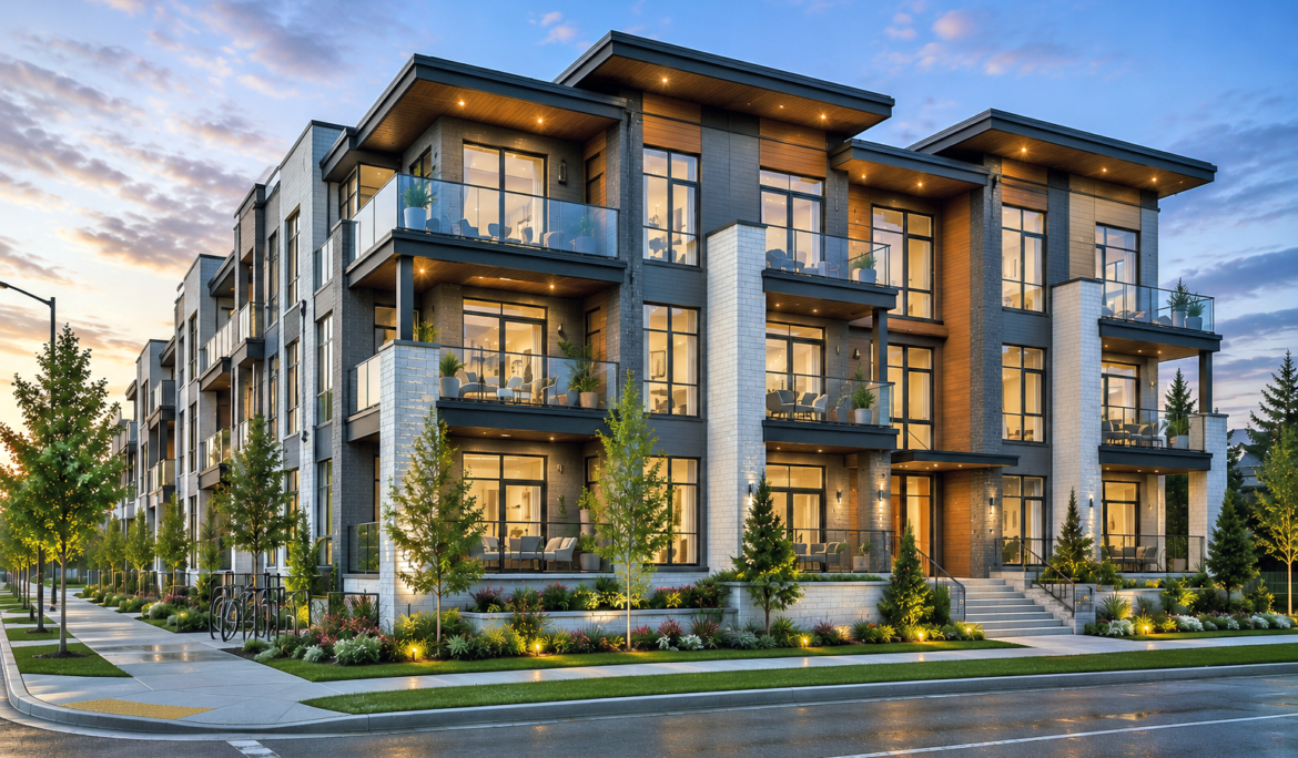 3D rendering for condo developers Canada photorealistic exterior visualization by Studio3
