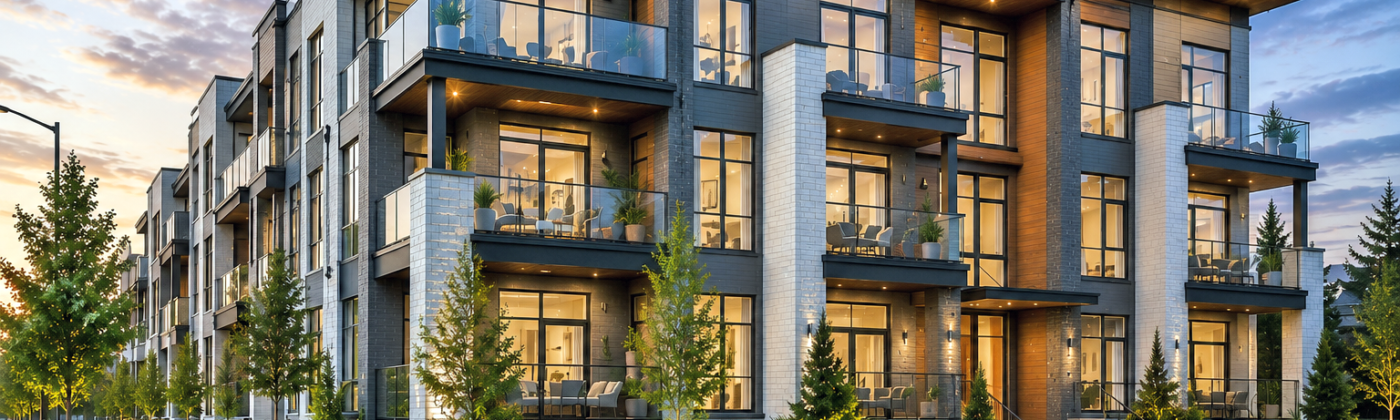 3D rendering for condo developers Canada photorealistic exterior visualization by Studio3