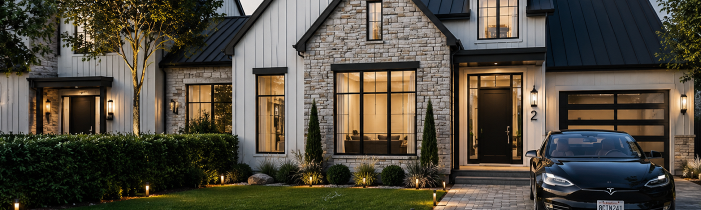 Architectural rendering for general contractors showing a residential exterior renovation