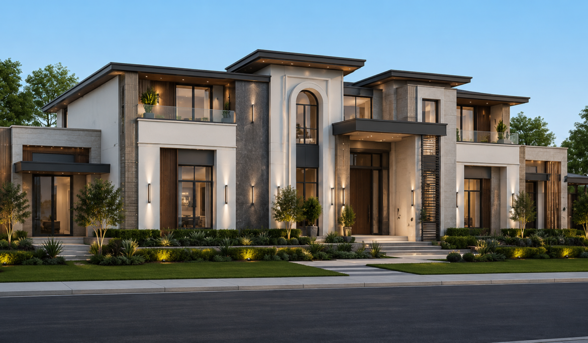 Architectural rendering services Pakistan — photorealistic exterior 3D visualization by Studio3