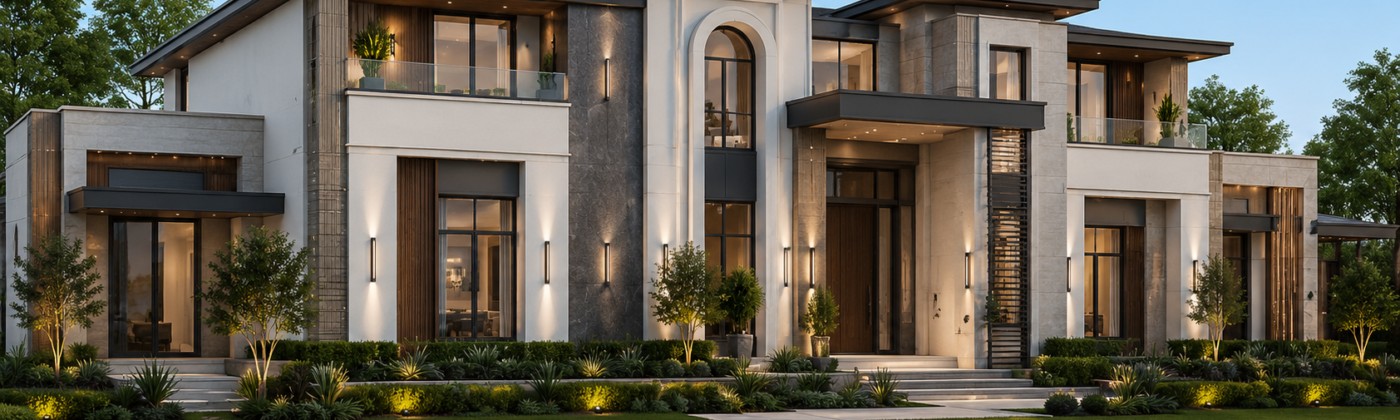 Architectural rendering services Pakistan — photorealistic exterior 3D visualization by Studio3