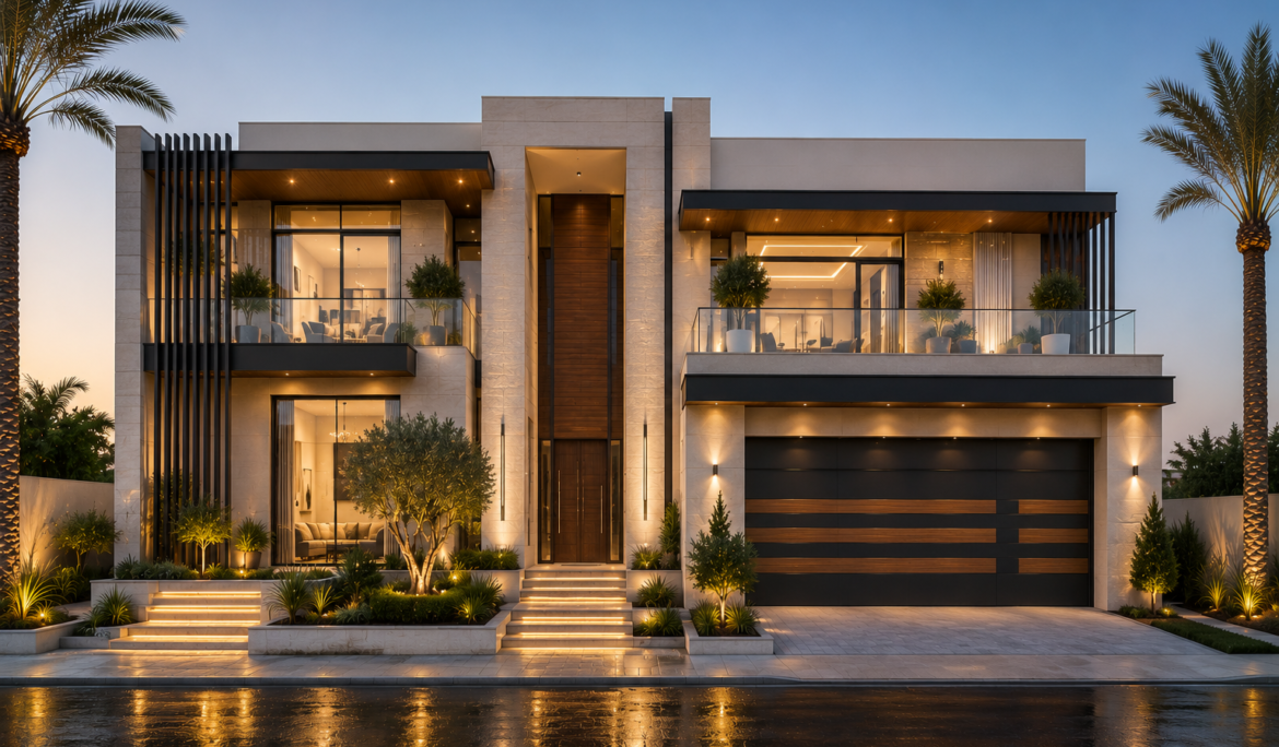 off-plan property 3D rendering Dubai apartment tower exterior view